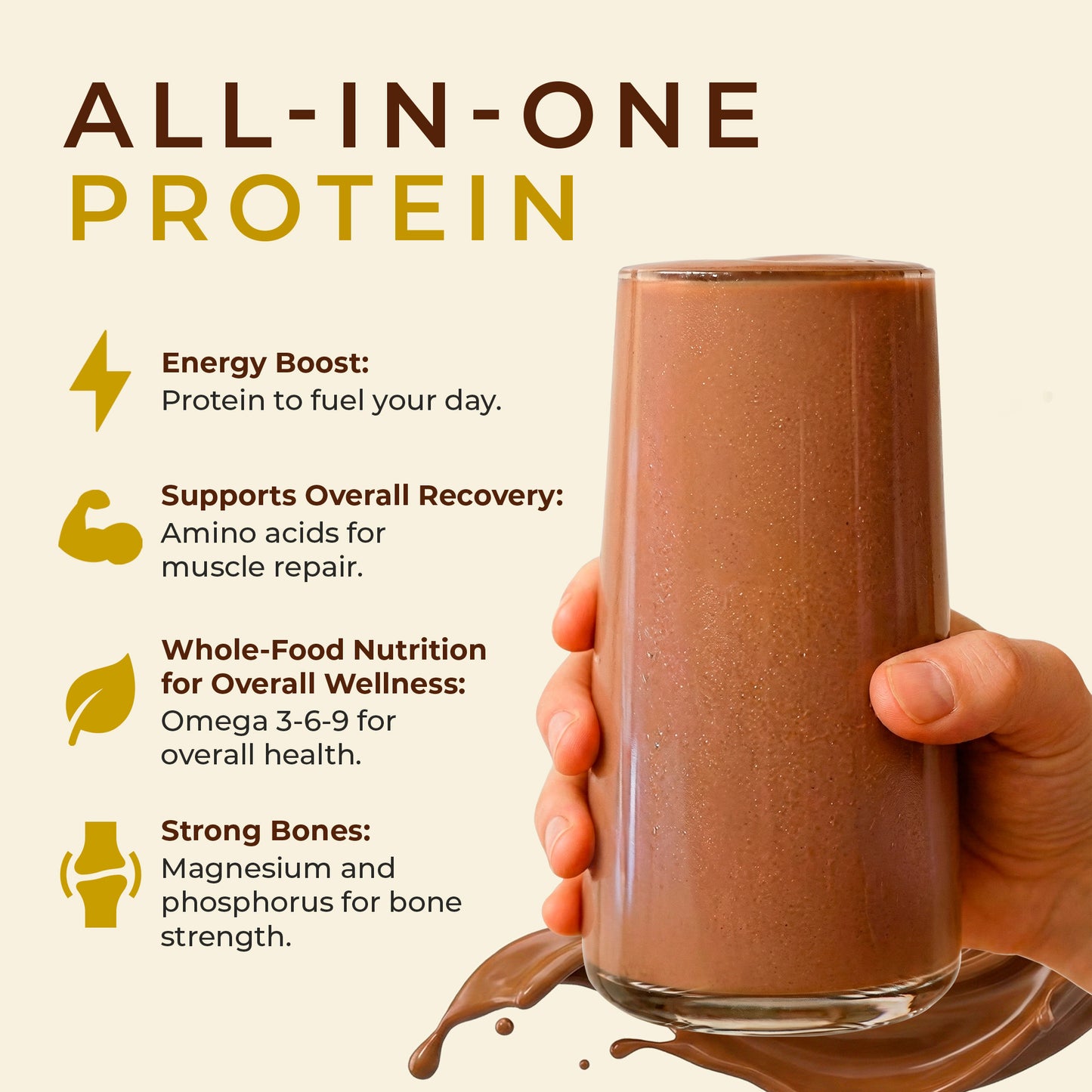 TUPAXA Organic Hemp Protein Powder – Chocolate – 20 Servings