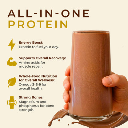 TUPAXA Organic Hemp Protein Powder – Chocolate – 20 Servings